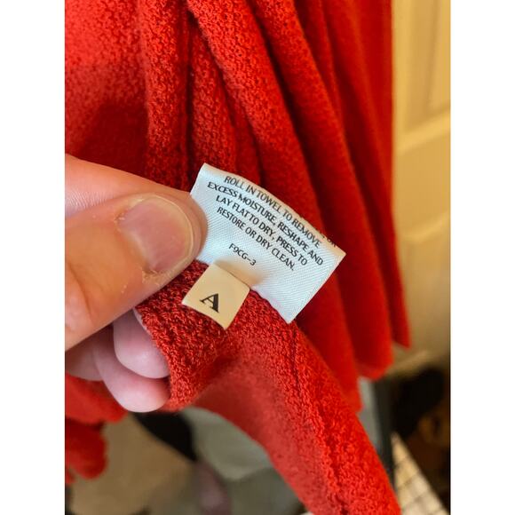 EILEEN FISHER 100% Wool Angle Front Cascade Open Front Cardigan Size XS - Picture 5 of 7